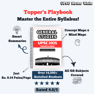 UPSC Prelims+Mains 2025 IAS Topper Handwritten Notes PDF Bundle