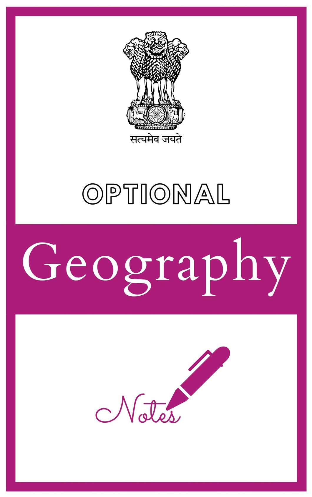 Topper's Geography English Optional Handwritten Notes PDF