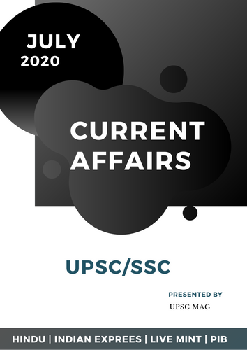 MAG Current Affairs JULY 2020 for UPSC PDF